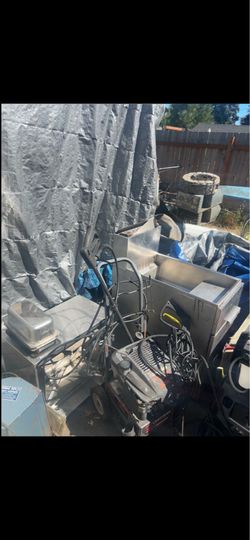 Commercial food warmer, deep fryer, and sink $100 EACH