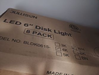 LED 6" Disk Lights