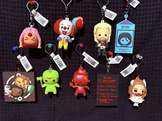 Horror Figural Bag Clips Perfect Condition Never Used