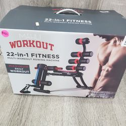 BRAND NEW MAHLI WORKOUT 22 IN 1 FITNESS  ROWING MACHINE 