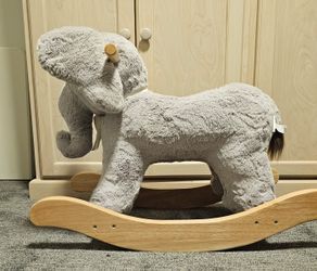Pottery Barn Kids Elephant Plush Rocker
