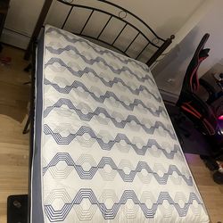 Modern Metal Bed Frame + Premium Mattress – ($650 Retail!)