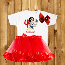 Snow White 3T Party Outfit Tutu Set
