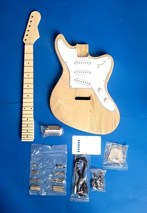 Fender Style - Jaguar -JagMaster Shape - DIY Electric Guitar Builders Kit.