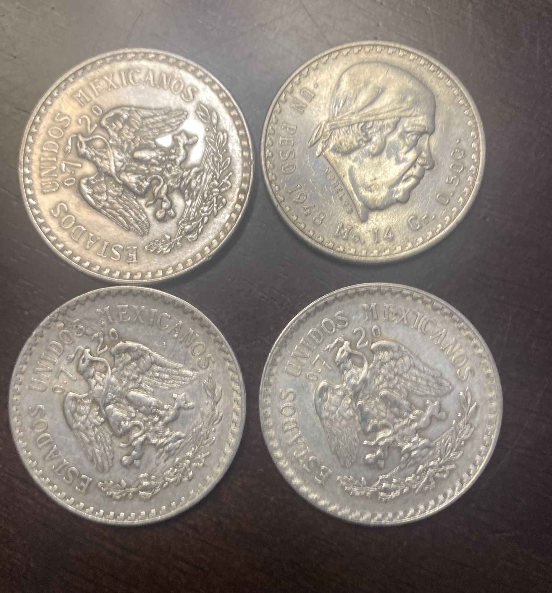 Silver Mexican Coins 0720