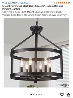 Farmhouse Chandelier 20”