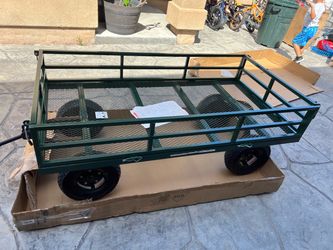 Brand new steel utility wagon heavy duty size 59” long x 31” wide x 10” high asking $250 thanks