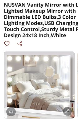 Vanity Mirror With LED Lights - New