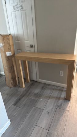 Solid wood console table