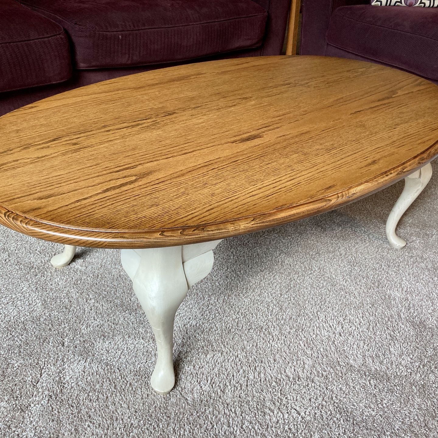 Antiqued And Refinished Coffee Table