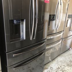 Samsung French Door Refrigerator Black Steel 2021