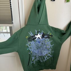 Spider Hoodie Green