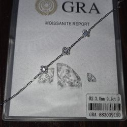 Moissanite Clover Bracelet 