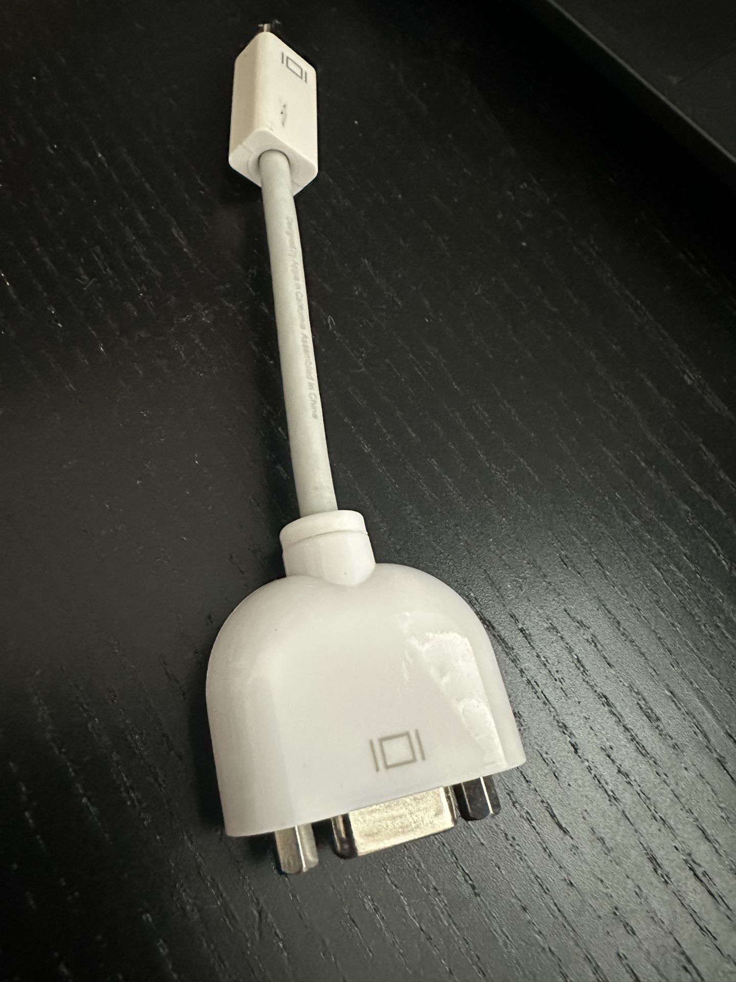 MINI DVI PORT TO VGA ADAPTER FOR APPLE MAC LAPTOP, MACBOOK, IMAC