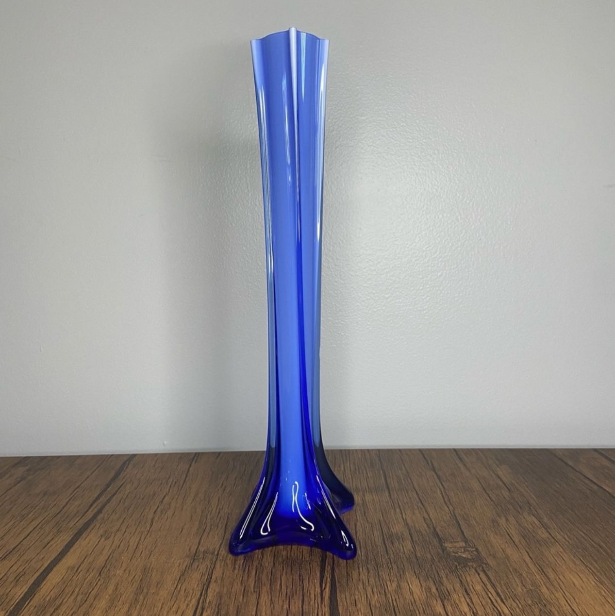 12 Inch Cobalt Blue Vase