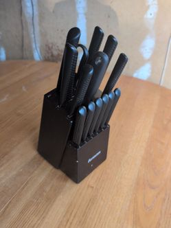 Astercook Black Knife Set with Block