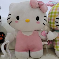 Hello Kitty Valentine Greeter Plush – Pink Outfit – Almost New w/ Tag – 22”
