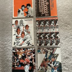 Vintage Baltimore Orioles Scorecards/Programs, $10 - 1971, $5 - 1972,74,75, (2)76 Each