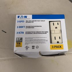 Eaton GFCI 3-Pack Open Box