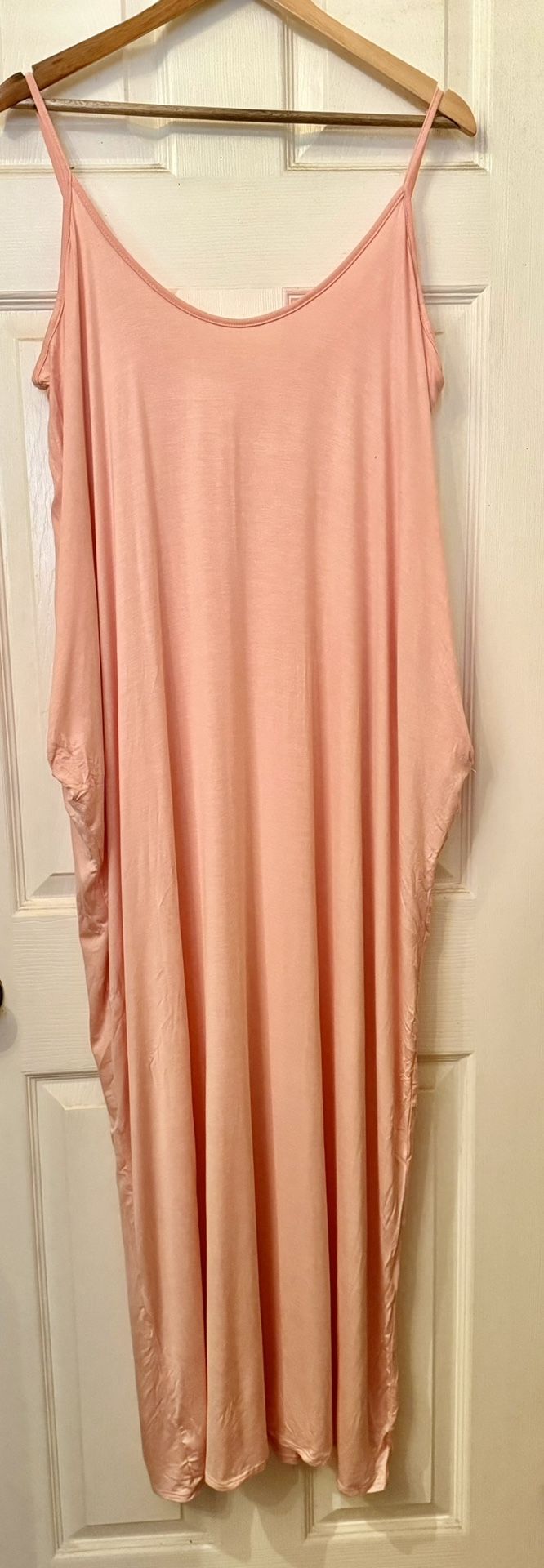 Pink Sleeveless Dress, XL