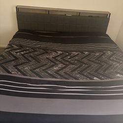 King size bed frame & mattress