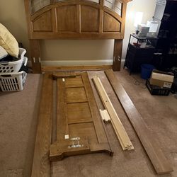 Solid Wood bed frame queen