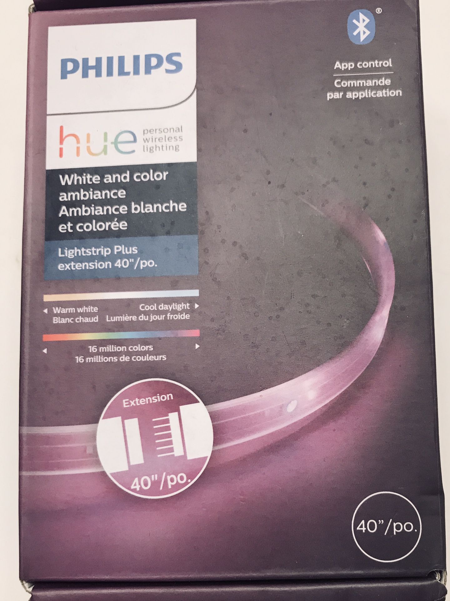 Hue Light And Color Ambiance Light strip plus extension 40 inches