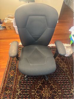 Vintage Office Swivel Chair with Armrests