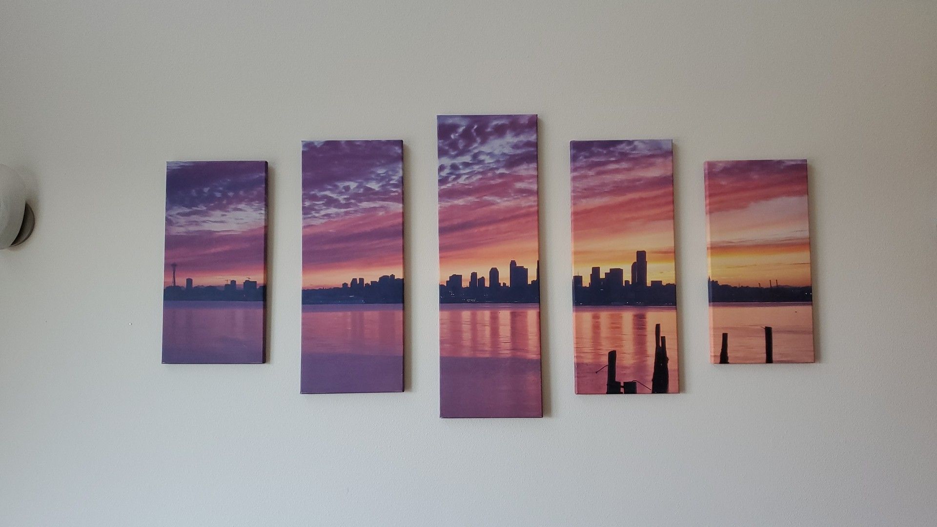 Seattle skyline canvas