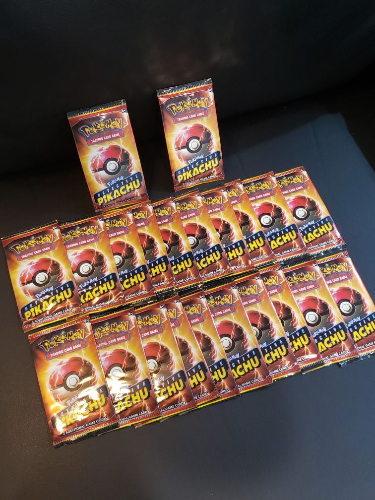 New pokemon detective pikachu movie limited edition card packs