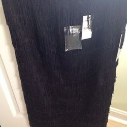 Express black fringe dress, never worn