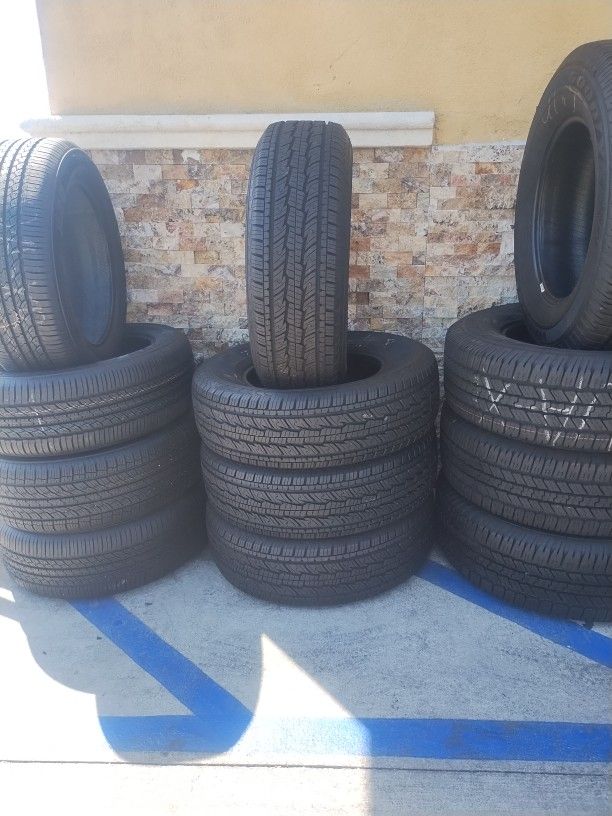 255/70R17 GENERAL A SET OF FOUR USED TIRES, INCLUDES MOUNTING AND BALANCING 