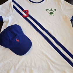 Ralph Lauren Polo T Shirt size Large with hat