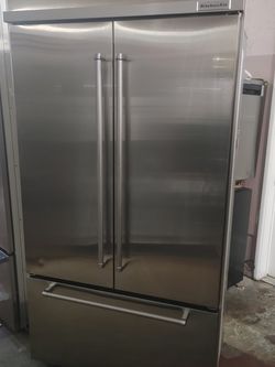 Kitchen Aid 48" Stainless Steel Built In French Door Refrigerator