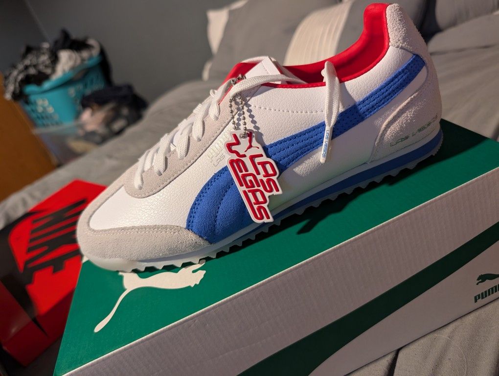 Unreleased Pumas White Red And Blue