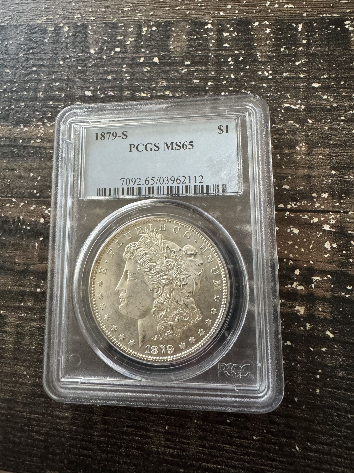1oz Silver Coin 1879-S PCGS MS65
