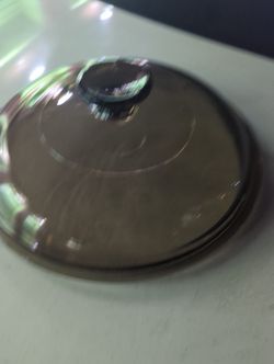 Brown Vintage Glass Stove Top $25