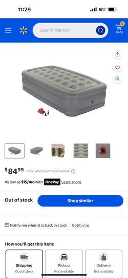 Twin Airbed Double Height With Electric pump