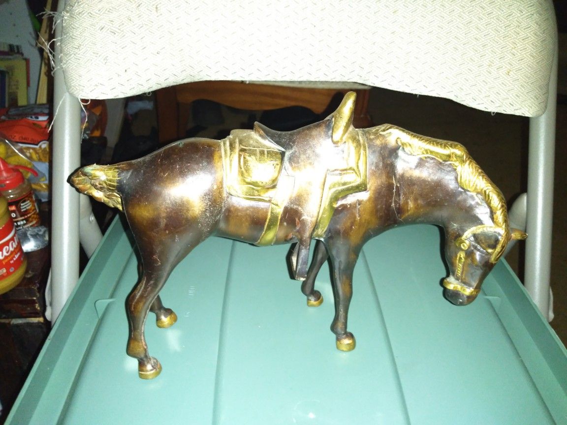 For Sale Brass Small Horse Statue