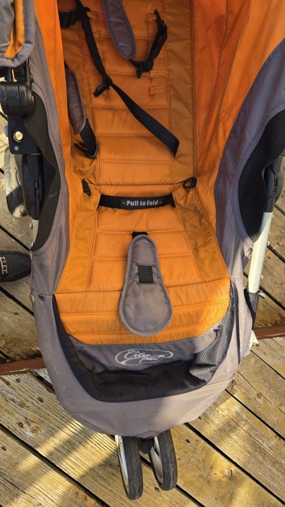 City Mini Jogger Stroller Oange and Grey