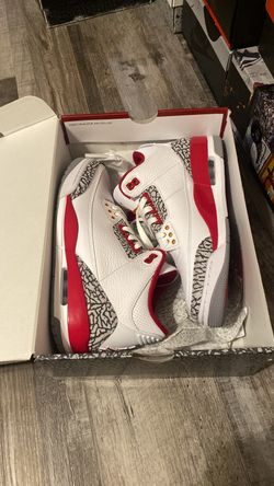 Cardinal Red Jordan 3 Size 9