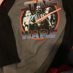 Boys Long Sleeved Star Wars T Shirt Size 14/16