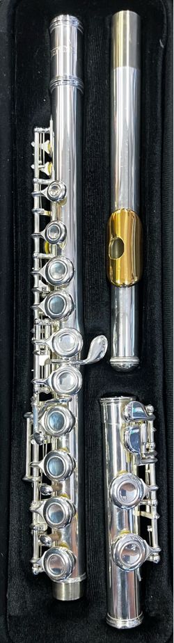 ZEPHYR 4012SG FLUTE SILVER PLATED WITH GOLD LIP PLATE