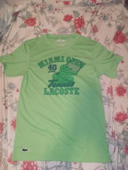 Lacoste green shirt