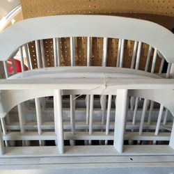 White Real Wood Bunk Bed.