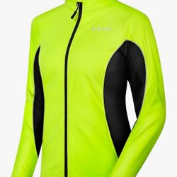 INBIKE Women's Cycling Jacket Biking Running Windbreaker Thermal Fleece Lined Reflective Coat for Cold Weather Winter
