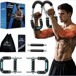 Twister Arm Trainer, Adjustable 5 Resistance Levels (40-130 lbs) Chest & Arm Workout Equipment for Men & Women, Ergonomic Home Gym Strength Trainer wi