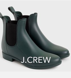 🌧(NEW) (1 AVAILABLE) WOMEN’S J.CREW MERCANTILE CHELSEA RAIN BOOTS - SIZE: 7🌧