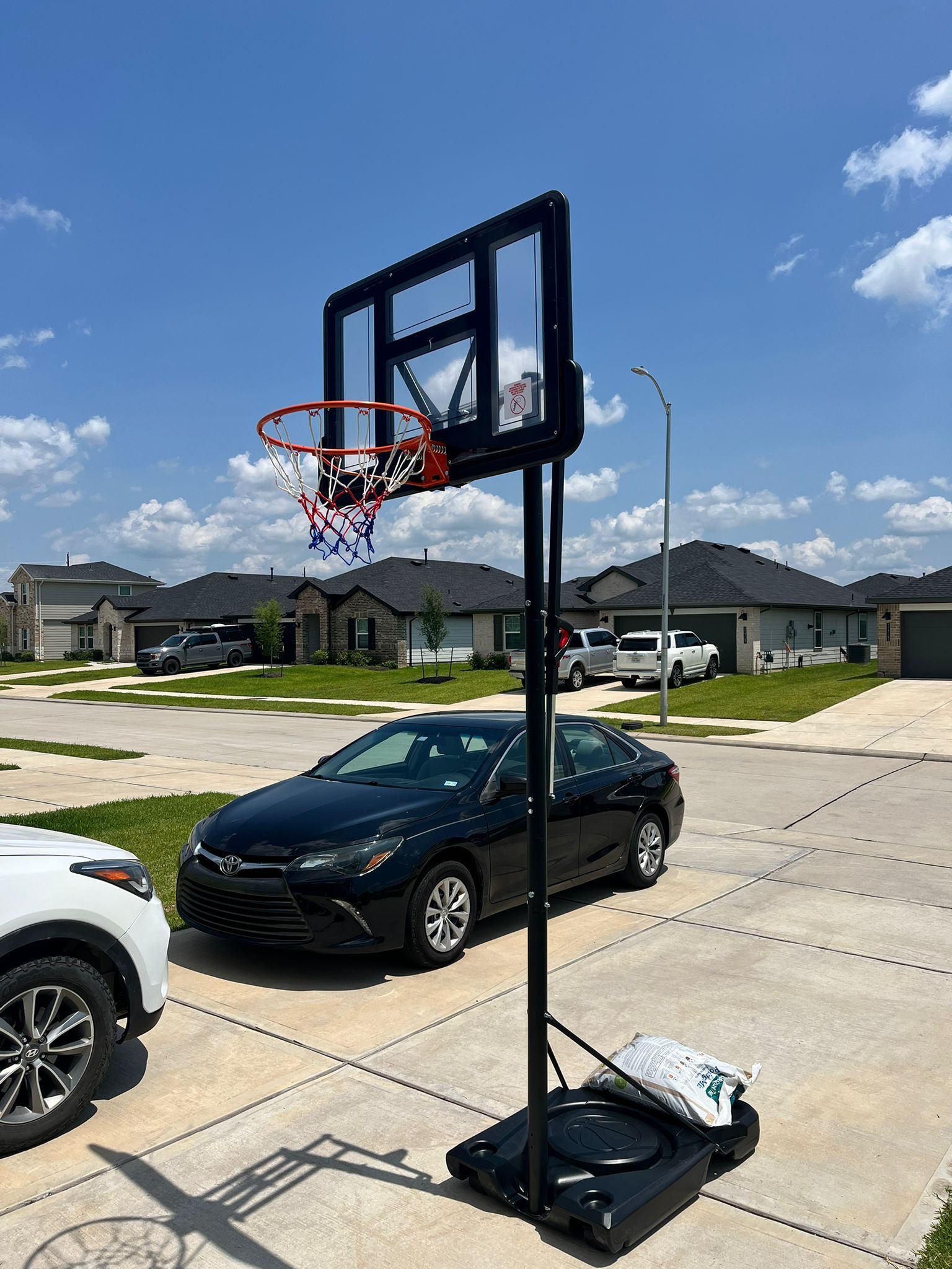 Basketball Hoop Outdoor, Height Adjustable, Portable Basketball Hoops & Goals for Your Family in Backyard/Driveway/Indoor, with Enlarged Base and PC B