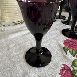 Dark Purple Goblets Glassware